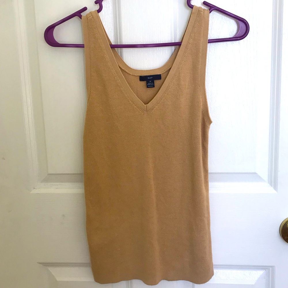 Medium, GAP, Tan Tank